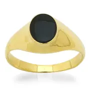 Мъжки златен пръстен с камък MCE 0126
