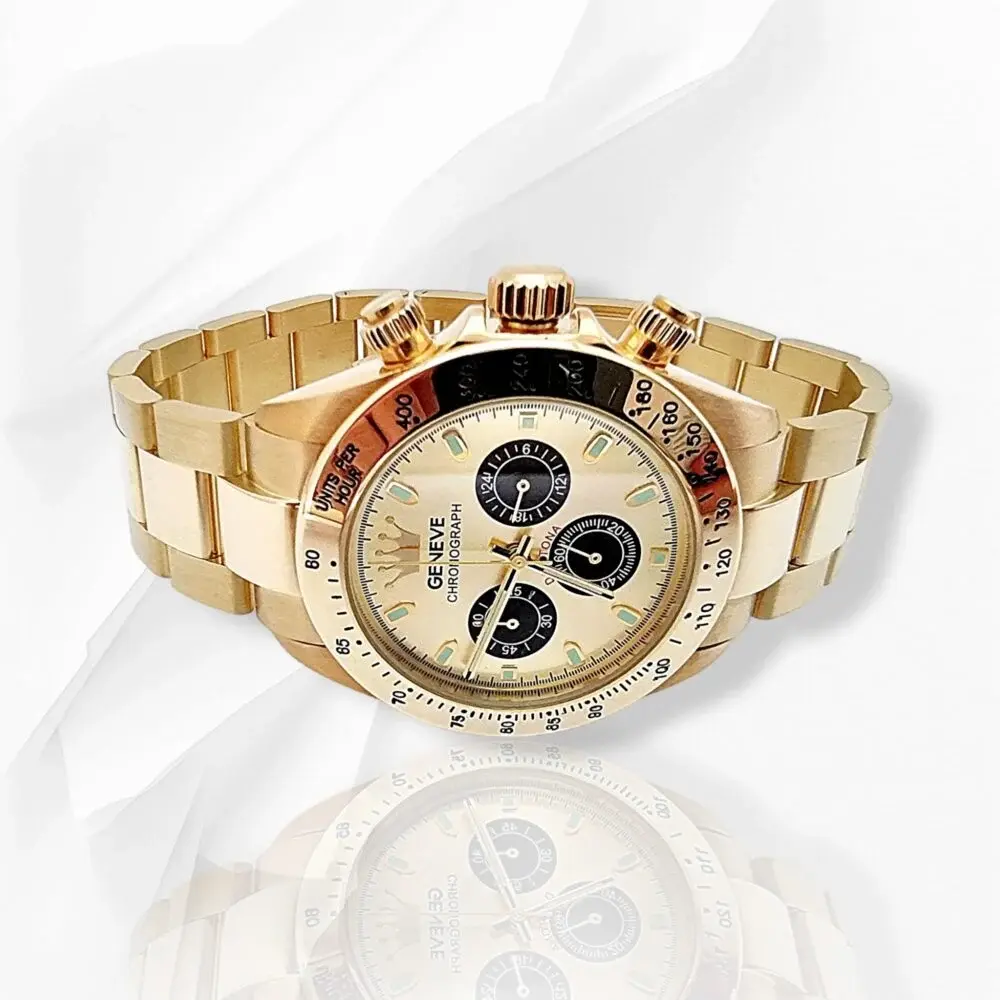 Златен мъжки часовник Geneve Yellow 14К RG5867
