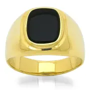 Мъжки златен пръстен с камък MCE 0577b