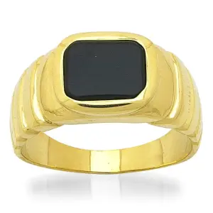 Мъжки златен пръстен с камък MCE 0578