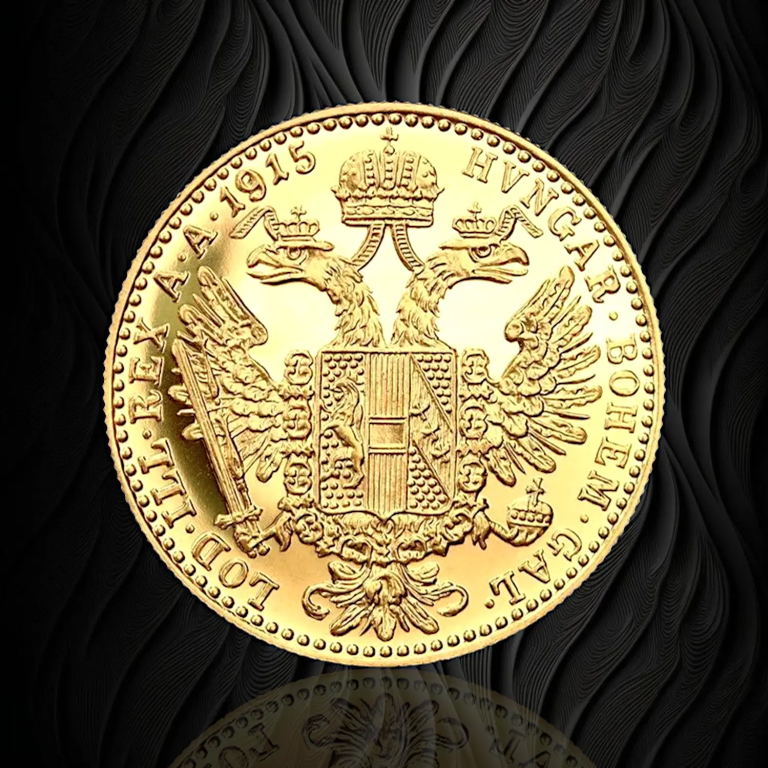 Златна монета 1 дукат Австрия Франц Йосиф 1915 23.65К RG11683
