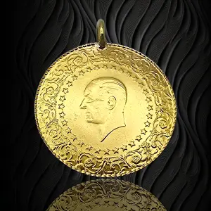 100 Куруша Ататюрк турска златна монета Tam Altın – Türkiye Cumhuriyet RG11678