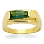 Мъжки златен пръстен с камък MCE 1393