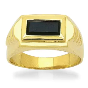 Мъжки златен пръстен с камък MCE 2870