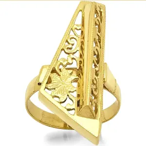 Дамски златен ажурен пръстен DAJ 2975