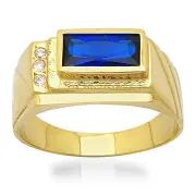 Мъжки златен пръстен с камък MCE 3096