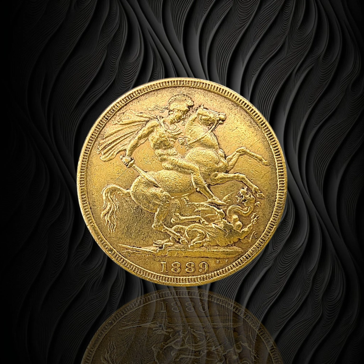 Британски златен суверен Виктория с корона 1887–1893 RG12956