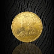 Британски златен суверен Виктория с воал 1893–1901 RG12957