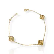 Изискана дамска златна гривна Van Cleef 14К RG12093
