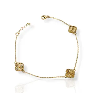 Изискана дамска златна гривна Van Cleef 14К RG12093