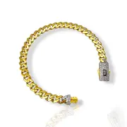 Дамска златна гривна Monaco Chain с луксозно закопчаване CLASSIC PLAIN / PLAIN LOCK 14К RG10974