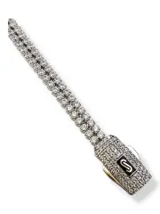 Дамска тенис гривна Monaco Chain AGUA бяло злато и Swarovski 14К RG12707