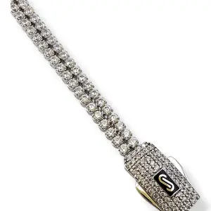 Дамска тенис гривна Monaco Chain AGUA бяло злато и Swarovski 14К RG12707