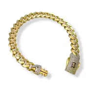 Дамска златна гривна Monaco Chain с полиран финиш 14К RG12711