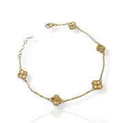 Елегантна дамска златна гривна Van Cleef 14К RG11657
