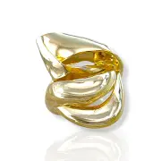 Дамски златен пръстен с преплетен вълнообразен дизайн 14K RG12924