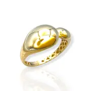 Дамски златен пръстен без камъни с абстрактен дизайн 14K RG12167