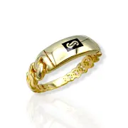 Дамски златен пръстен Monaco Chain класически стил 14К RG11962