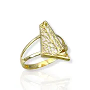 Златен пръстен Пиано с деликатна визия 14K RG11849