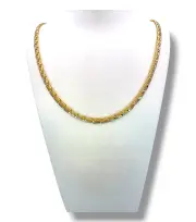 Дамски златен синджир с изящен геометричен дизайн 14K RG11559