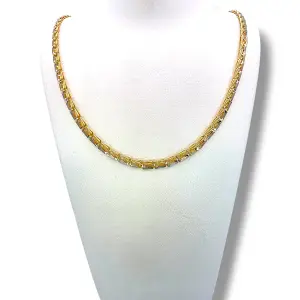Дамски златен синджир с изящен геометричен дизайн 14K RG11559