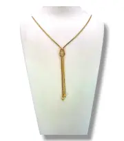 Дамски златен синджир Тондо с възел и топчета 14K RG11710