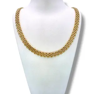 Дамско златно колие с широка Ролекс плетка 14K RG12105