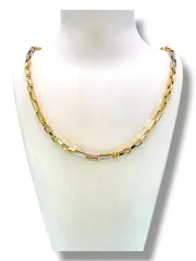 Детски златен синджир с фини издължени звена „Clip Chain“ 14K RG12553