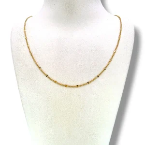 Детски златен синджир с фина класическа плетка 14K RG12937
