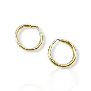 Детски златни обеци халки от жълто злато 14K RG13363
