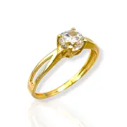 Годежен пръстен с деликатно разделена халка 14K RG11238