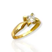 Годежен пръстен злато с листовидни елементи 14K RG11244