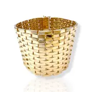 Масивна мъжка златна гривна с луксозен дизайн 14K RG11769
