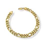 Мъжка златна гривна тип Картие с кухи звена 14K RG11062