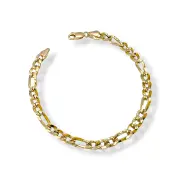 Мъжка златна гривна с класическа Фигаро плетка 14K RG12429
