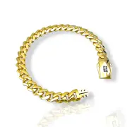 Мъжка златна гривна Monaco Chain с масивна плетка CLASSIC PLAIN / PLAIN LOCK 14К RG10976
