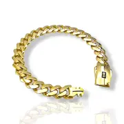 Мъжка златна гривна Monaco Chain изчистена CLASSIC PLAIN / PLAIN LOCK 14К RG10947