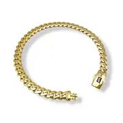 Мъжка златна гривна Монако Чейн полирана закопчалка CLASSIC PLAIN/PLAIN LOCK 14К RG11143
