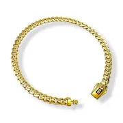 Мъжка златна гривна Monaco Chain с широка плетка 14К RG12713