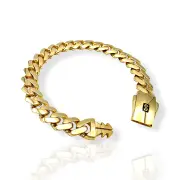 Мъжка златна гривна Monaco Chain закопчаване Plain Lock 14К RG11760