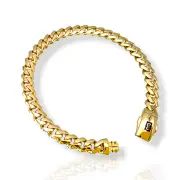 Мъжка златна гривна Monaco Chain с масивна плетка и лого 14К RG12393