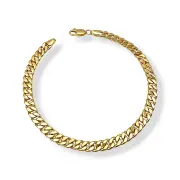 Мъжка златна гривна семпъл класически дизайн 14K RG11058