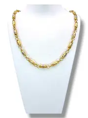 Златен синджир за момче с обемна плетка 14K RG11052