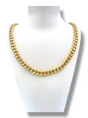 Мъжки златен синджир Панцер с широка плетка 14K RG13250
