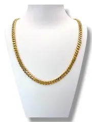 Мъжки златен синджир кубинска плетка 14K GR10677