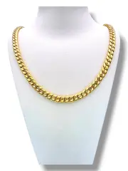 Плосък златен синджир Панцер за мъже 14K RG11341