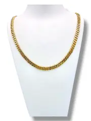 Мъжки златен синджир плосък панцер 14K RG11075