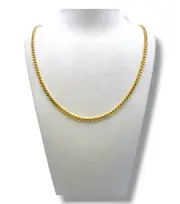 Мъжки златен синджир панцер класическа тънка плетка 14K RG12108
