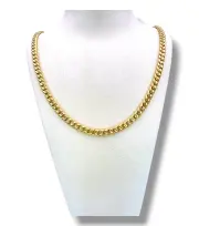 Мъжки златен синджир панцер с плътна плетка 14K RG11632
