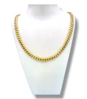 Класически мъжки златен синджир Панцер дизайн 14K RG11949
